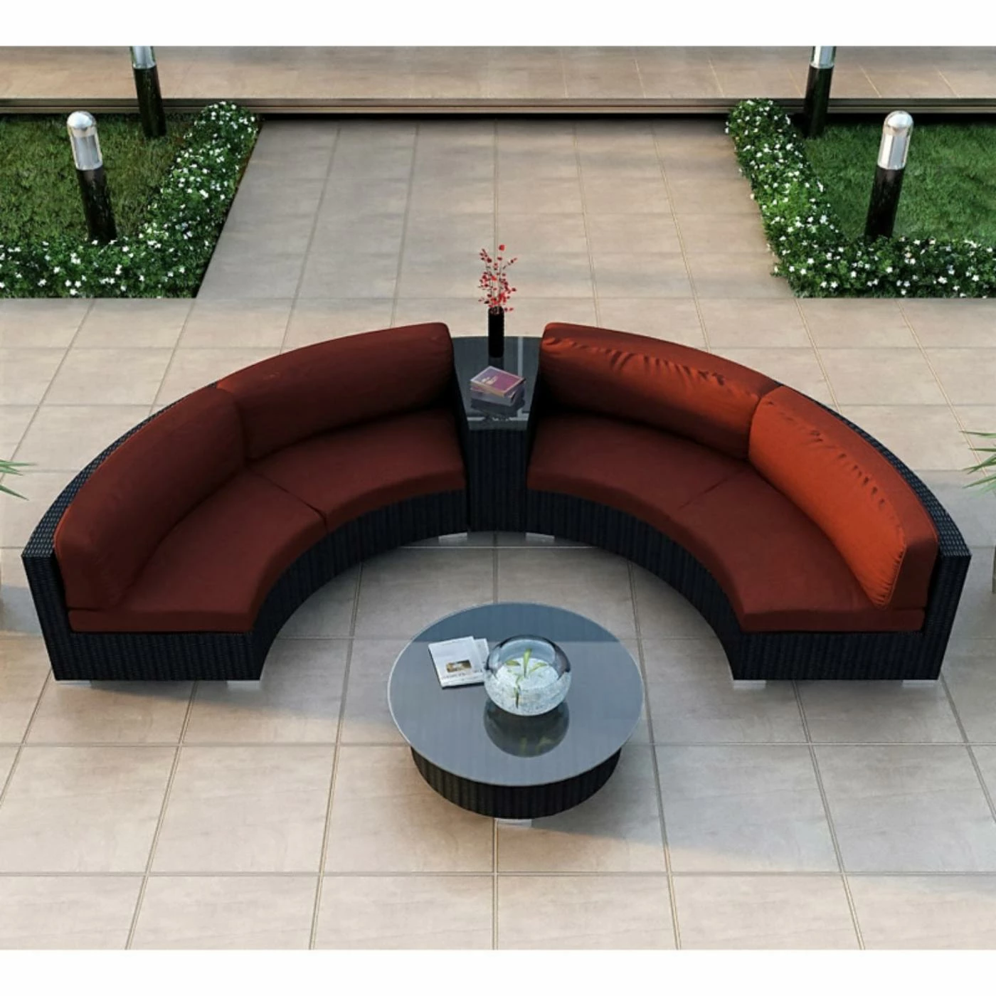 Wholesale โ๏ธ Resin Wicker Patio Sets Harmonia Living Urbana Eclipse Sectional Conversation Set ๐ - Image 5