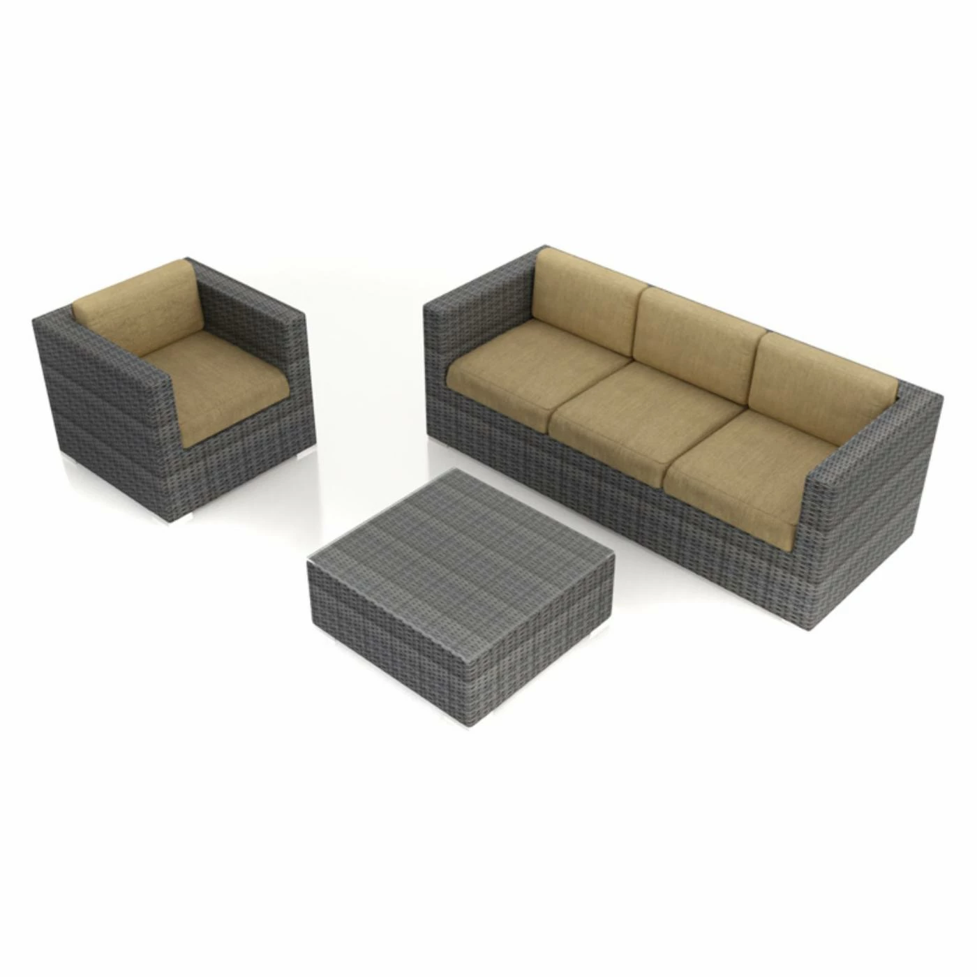 Promo ๐ฏ Resin Wicker Patio Sets Harmonia Living District 3 Piece Patio Sofa Set ๐งจ - Image 5