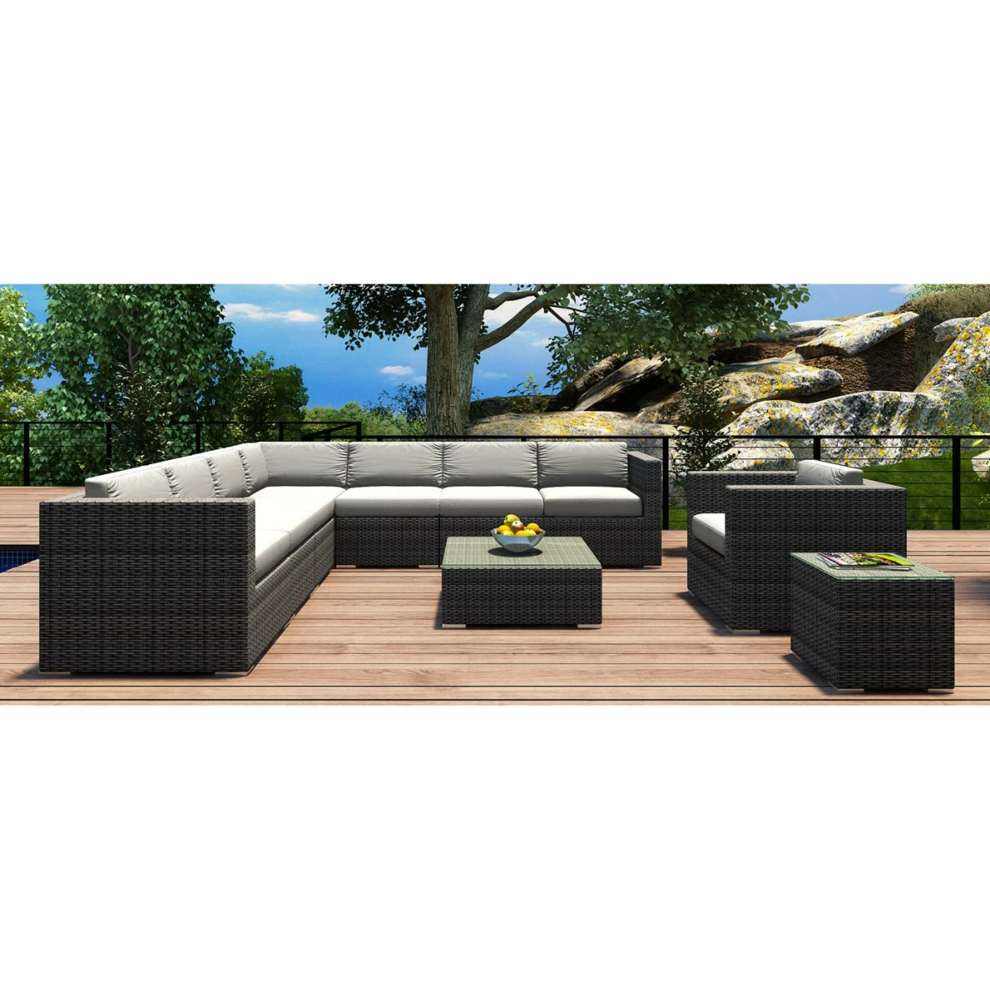 Coupon ๐ Resin Wicker Patio Sets Harmonia Living District 10 Piece Club Chair Sectional Patio Conversation Set ๐งจ - Image 5