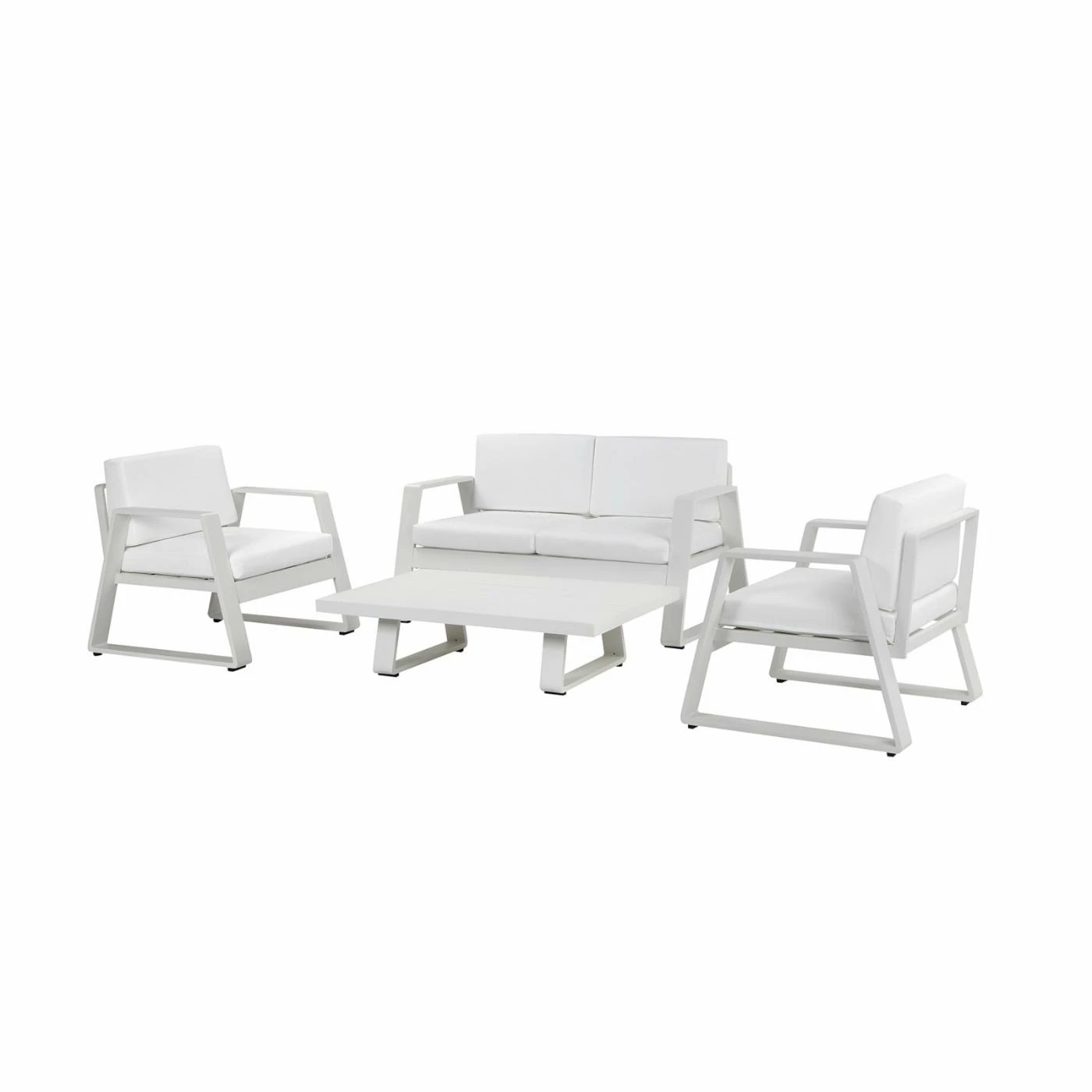 Deals ๐ Aluminum Patio Sets Pangea Home Air 4 Piece Sofa Conversation Set โ - Image 5