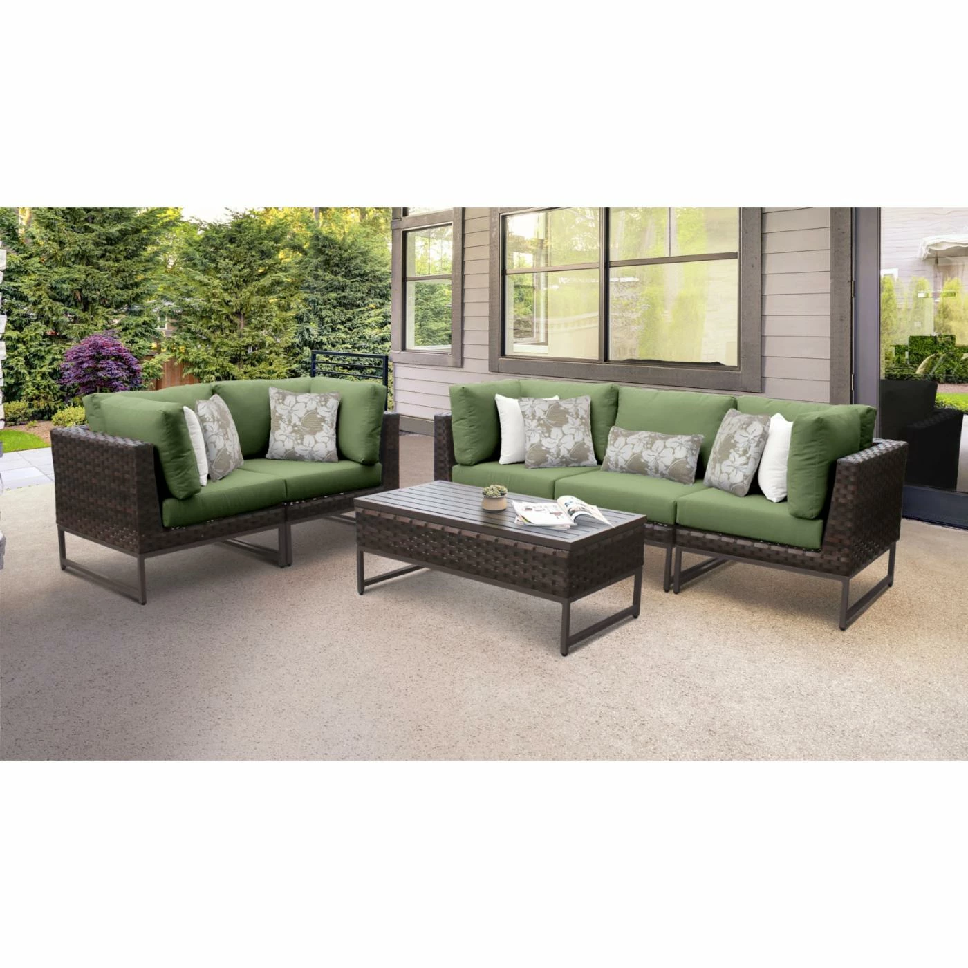 Best reviews of ๐งจ Resin Wicker Patio Sets TK Classics Barcelona Wicker 6 Piece Sectional Sofa And Loveseat Patio Conversation Set ๐ - Image 5
